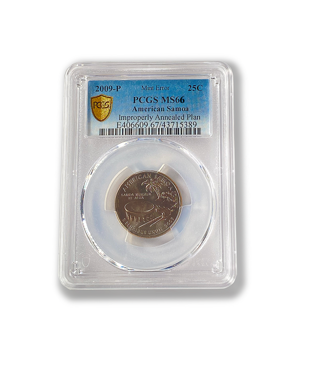 2009 American Samoa Annealed Error Quarter Dollar Philadelphia - PCGS MS66