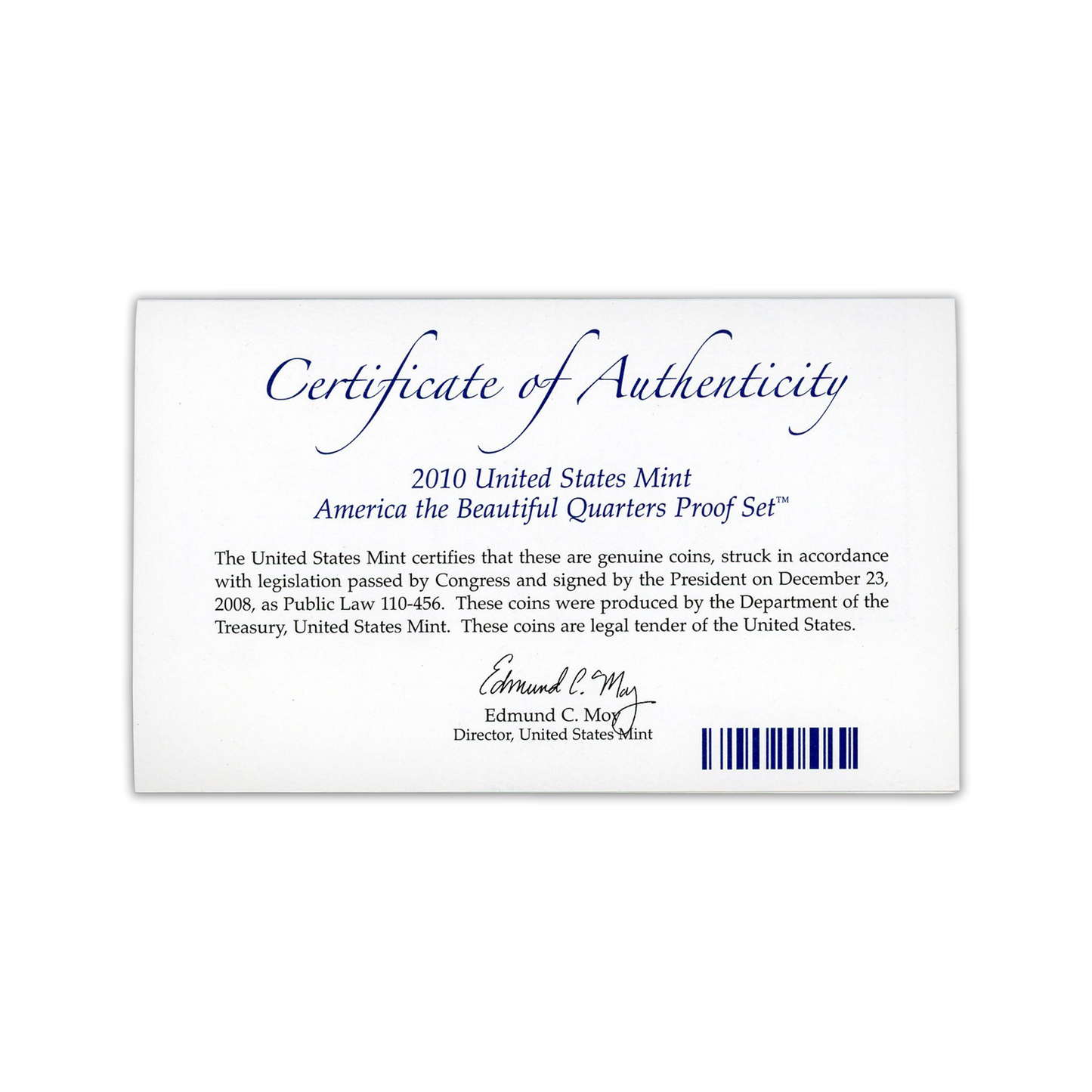 2010 United States Mint - America the Beautiful - Quarters Proof Set