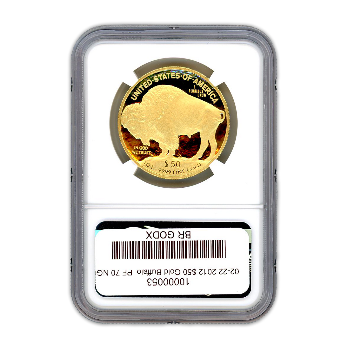 2012 $50 Gold Buffalo - 1oz - NGC PF70 - CoinsTV