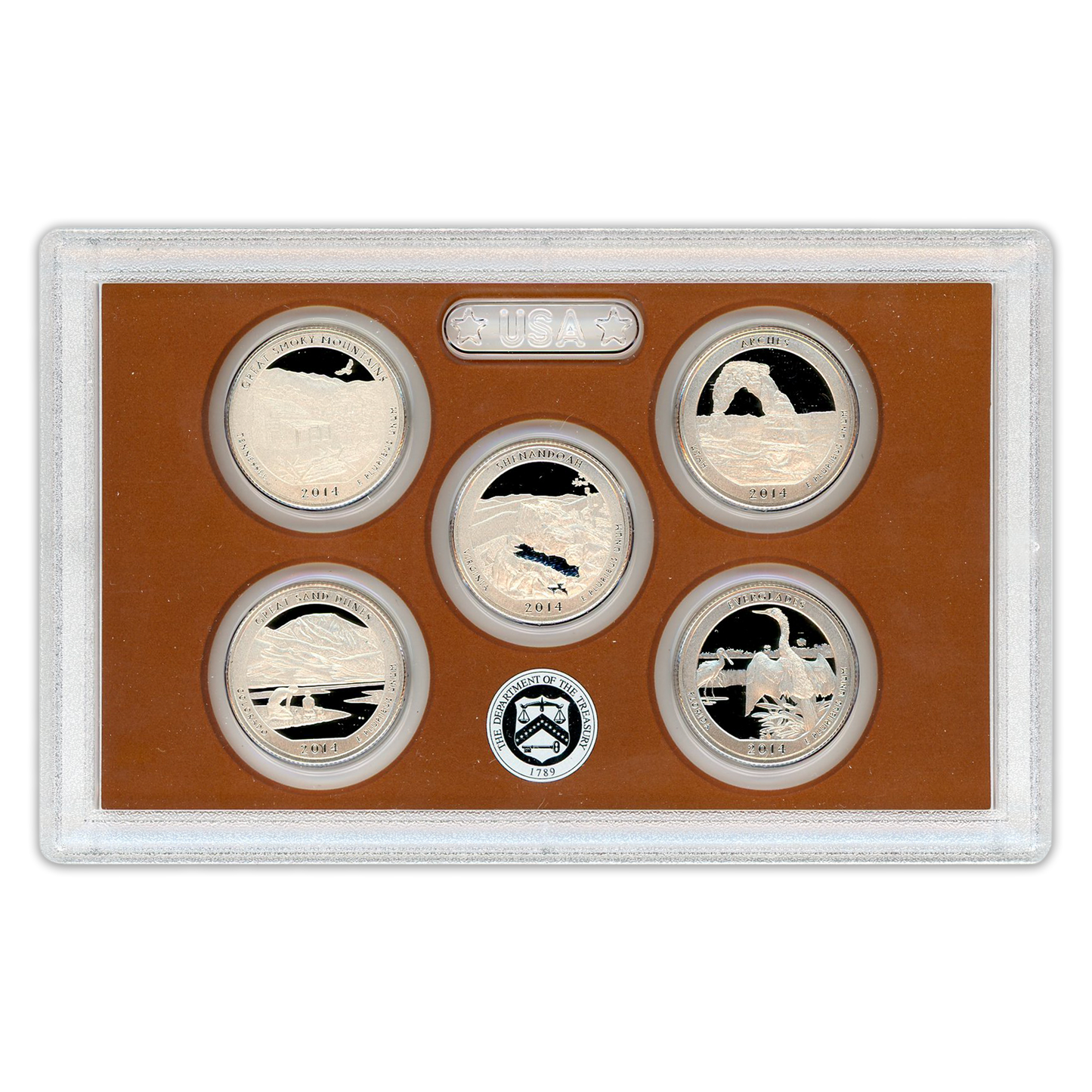 2014 United States Mint - America the Beautiful - Quarters Proof Set