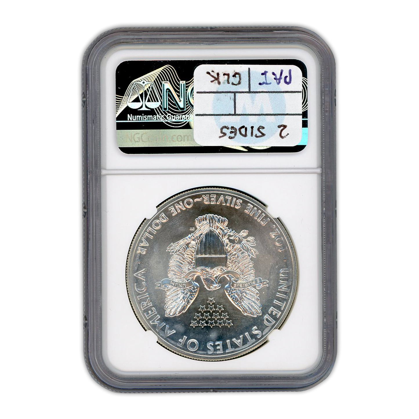 2014 $1 Silver Eagle - Mint Error - Weakly Struck NGC MS69 - CoinsTV