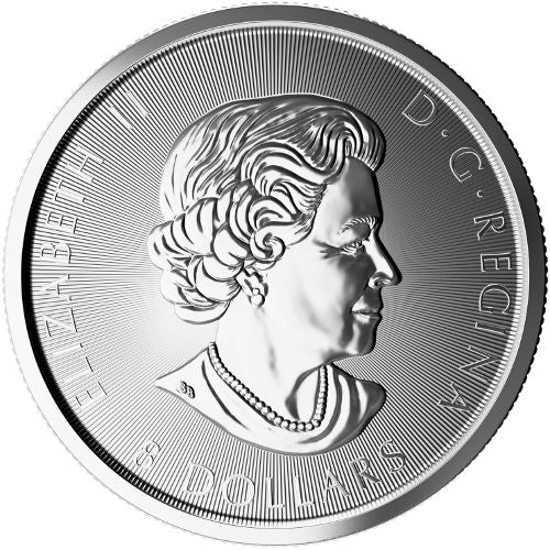 2016 $8 Snowy Falcon 1.5 oz Silver - Royal Candian Mint BU - CoinsTV