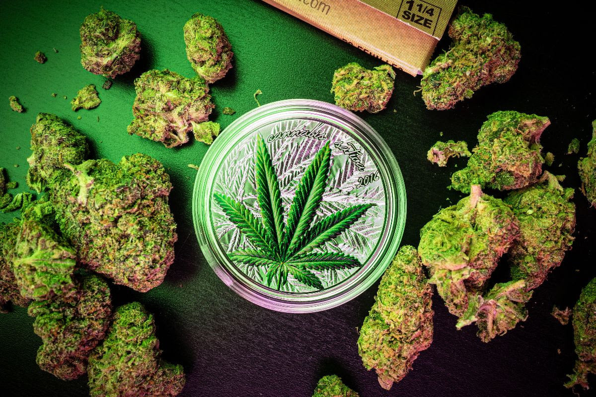 2016 Cannabis Sativa 1 Oz Silver Proof - Mint of Benin