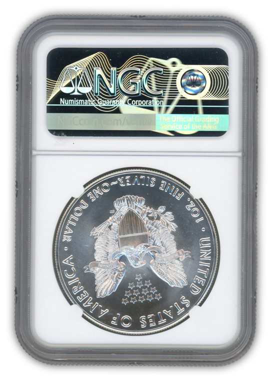 2016 Silver Eagle - Business Strike - Clashed Dies Error - NGC MS69 - CoinsTV