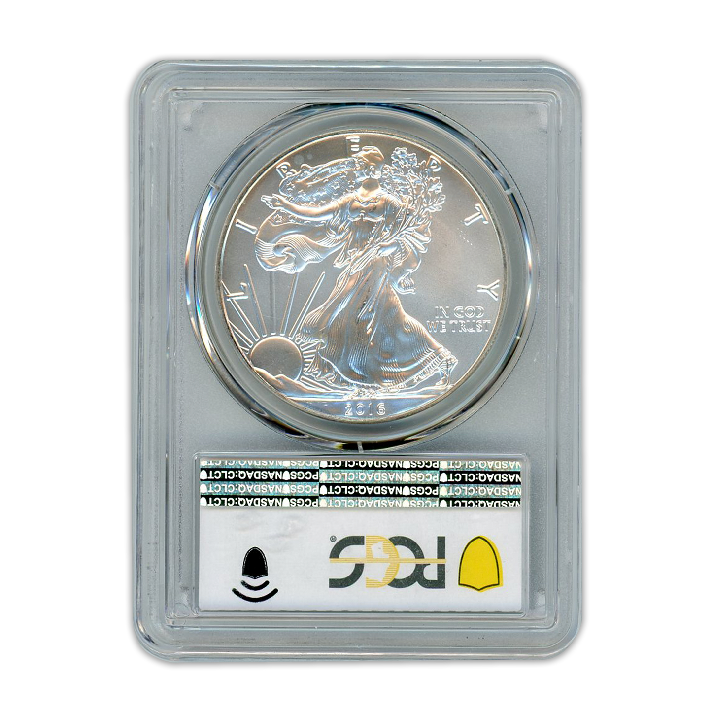 2016 Silver Eagle - Mint Error - Struck Through Reverse PCGS MS67 - CoinsTV