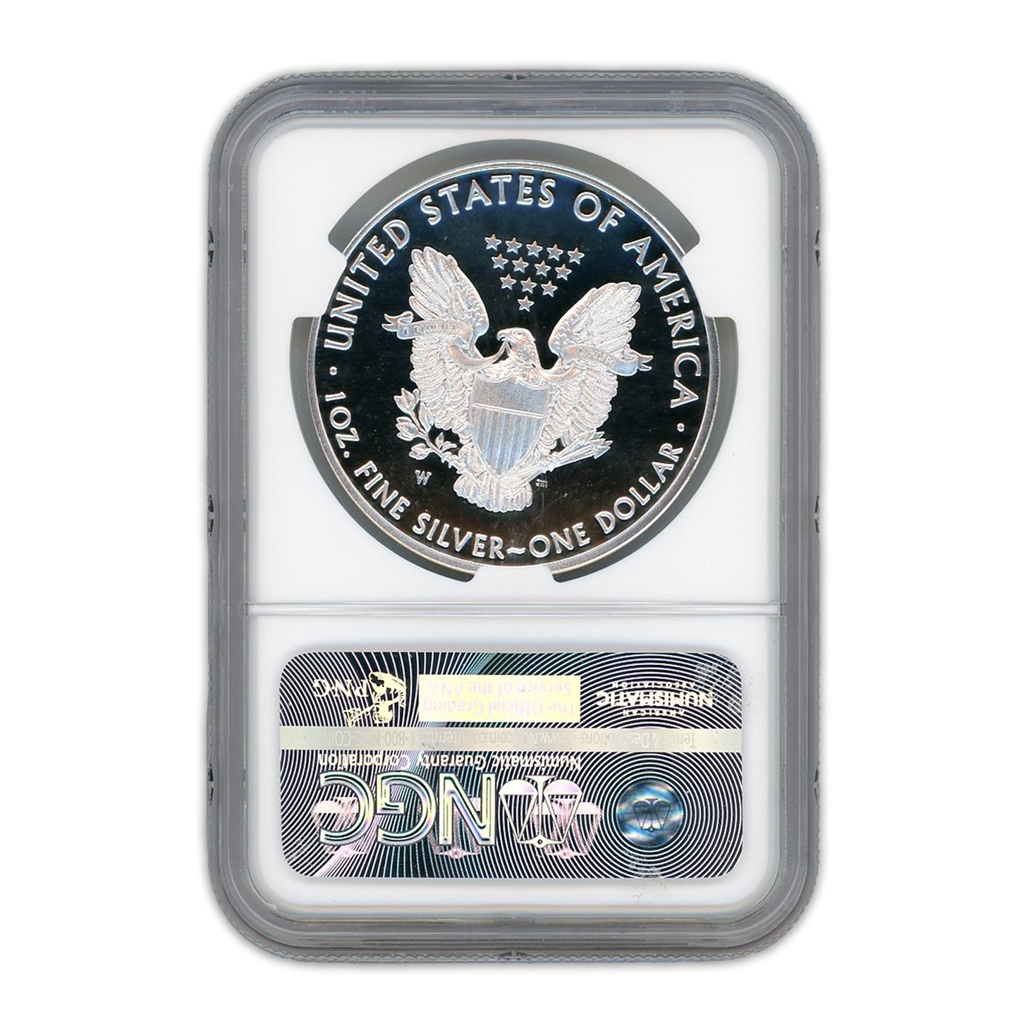 2016 Silver Eagle West Point - Lettered Edge PCGS PR70 Deep Cameo Gold Foil Label - CoinsTV