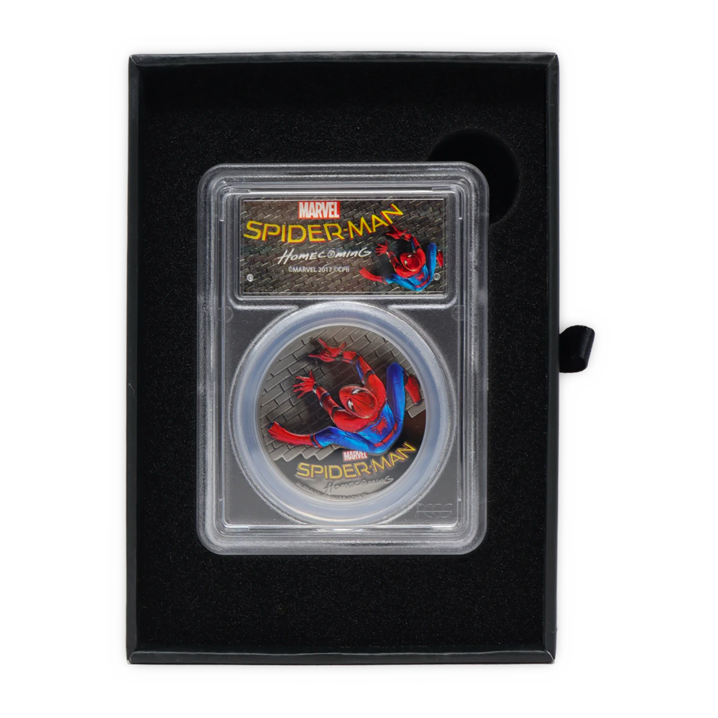 2017 Spider-Man Homecoming Edition 1 Oz Silver - PCGS PR70 First Day of Issue - CoinsTV