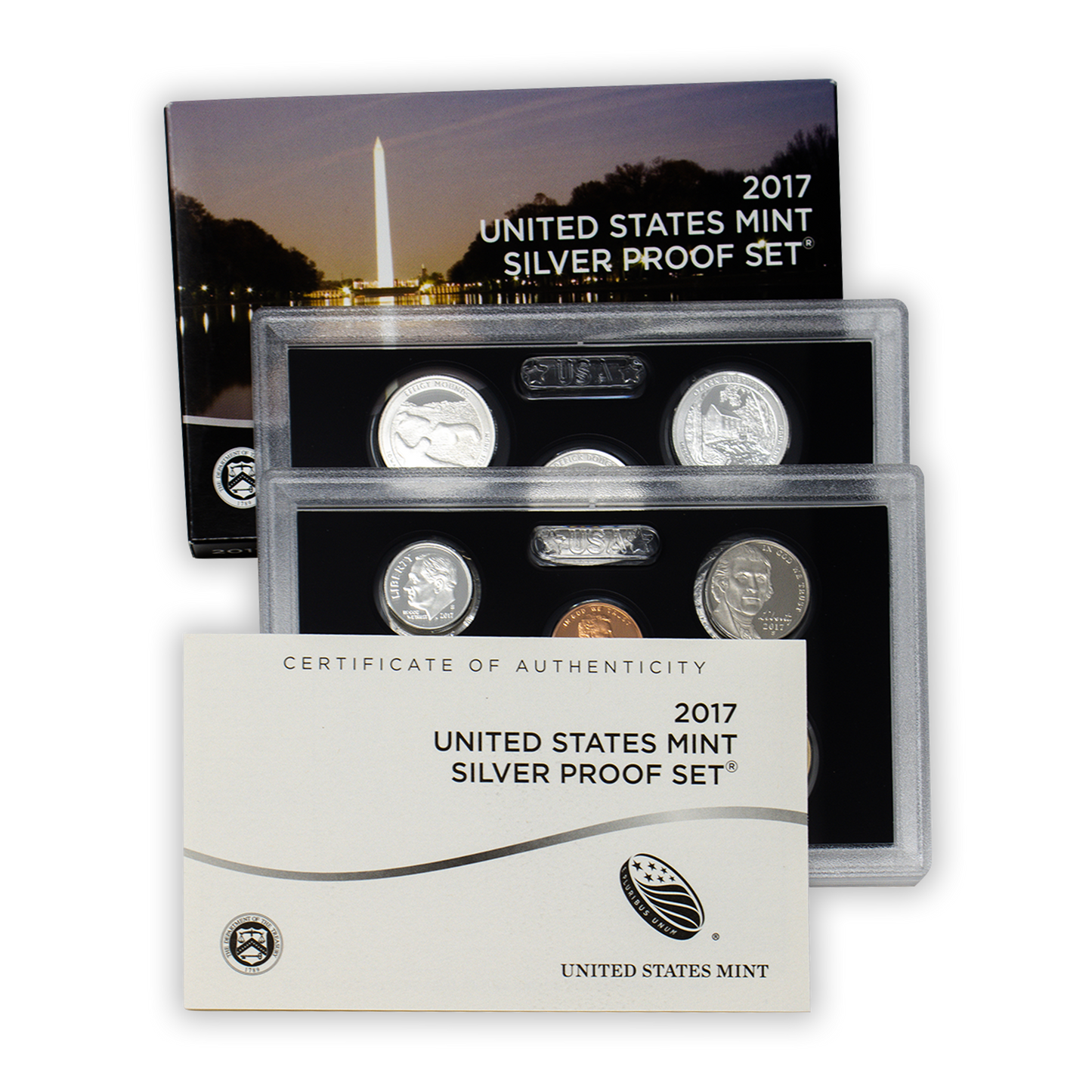 2017 Silver Proof Set - 10 Coins - CoinsTV