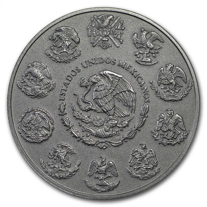 2018 Mexico Libertad - 1 Oz Silver - Mint of Mexico - Antiqued - CoinsTV