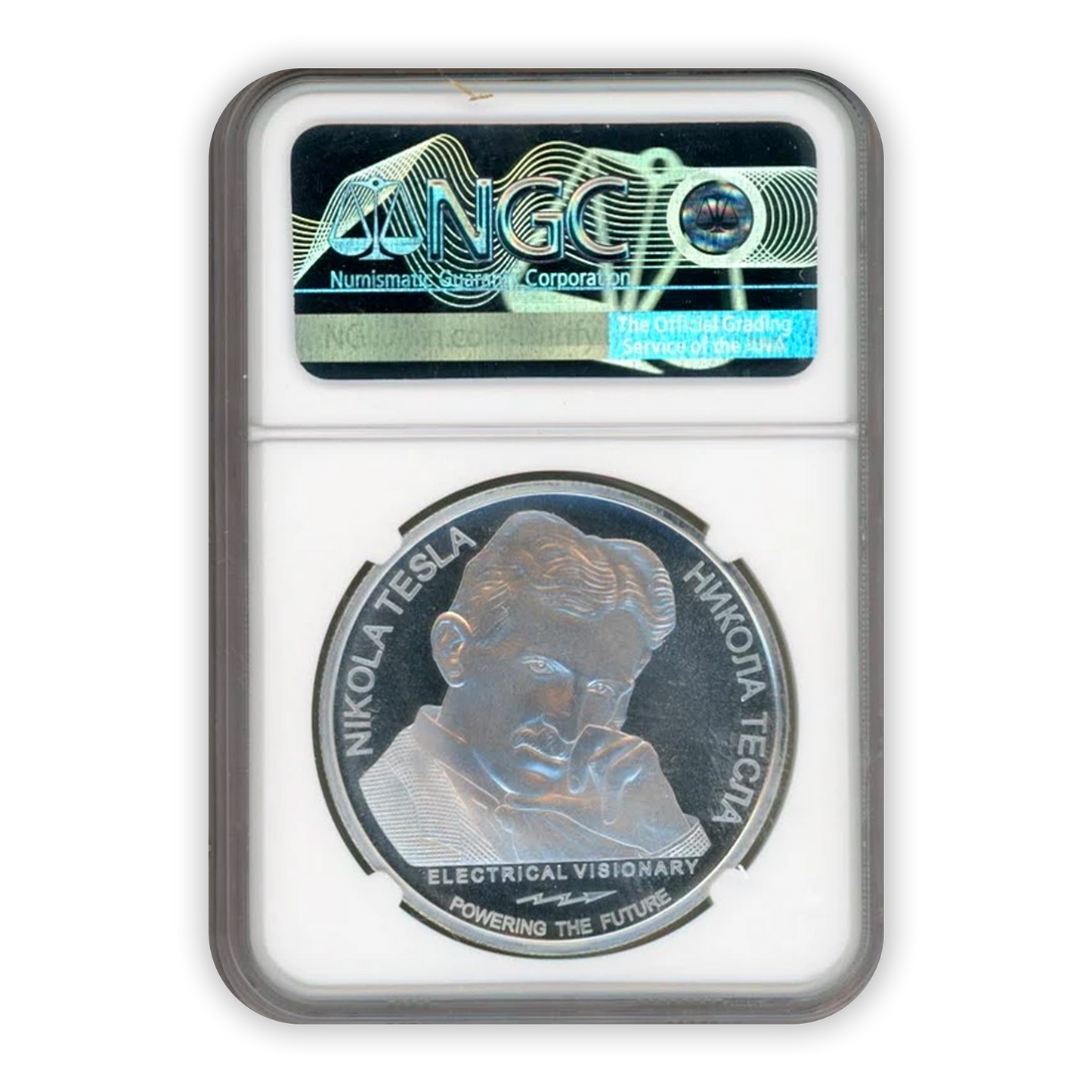 2018 Nikola Tesla 1 Oz Silver - Serbian Mint - NGC MS69 - CoinsTV