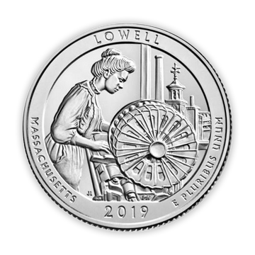 2019 W Lowell Quarter Dollar West Point - Brilliant Uncirculated - CoinsTV