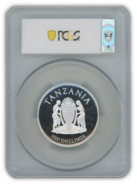 2019 Tanzania Gorilla 2 oz Silver - PCGS PR70 High Relief First Day of Issue - CoinsTV