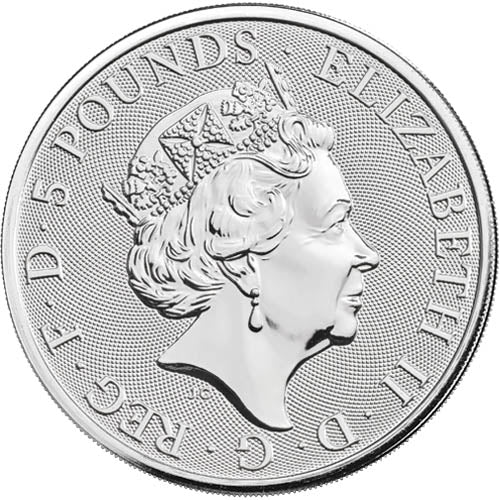 2020 White Horse of Hanover 2 Oz Silver Bullion - Queen's Beast - CoinsTV
