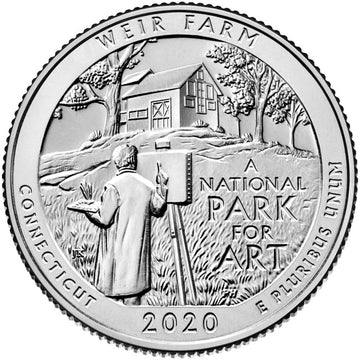 2020 Weir Farm Quarter Dollar West Point - Brilliant Uncirculated - CoinsTV