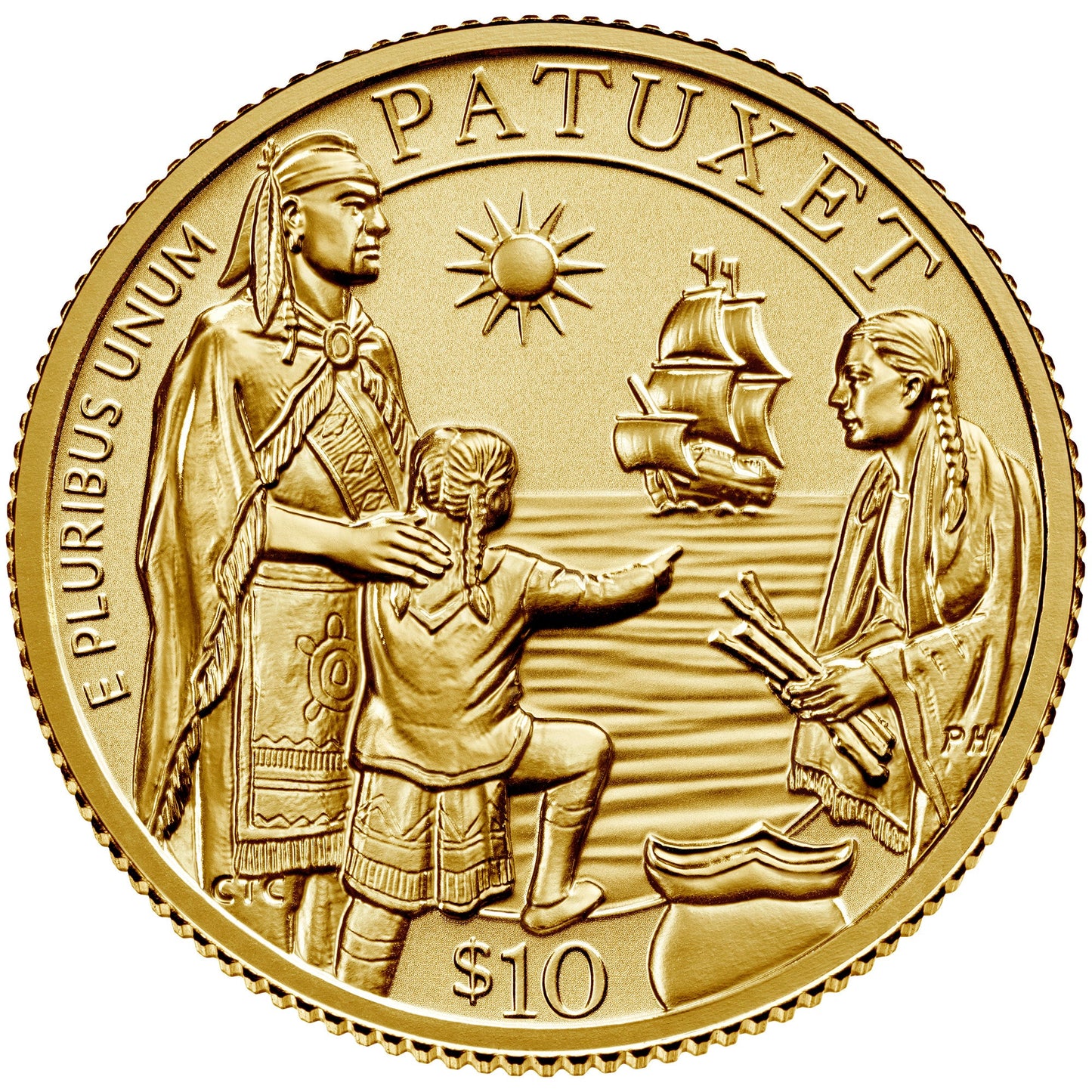 2020 Mayflower 400th Anniversary Gold Reverse Proof Coin - Original Government Packaging (OGP) - CoinsTV