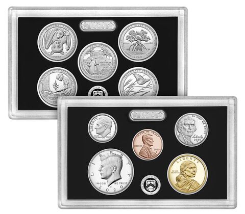 2020 Silver Proof 10 Coin Set + Bonus 2020 Jefferson Nickel West Point Reverse Proof