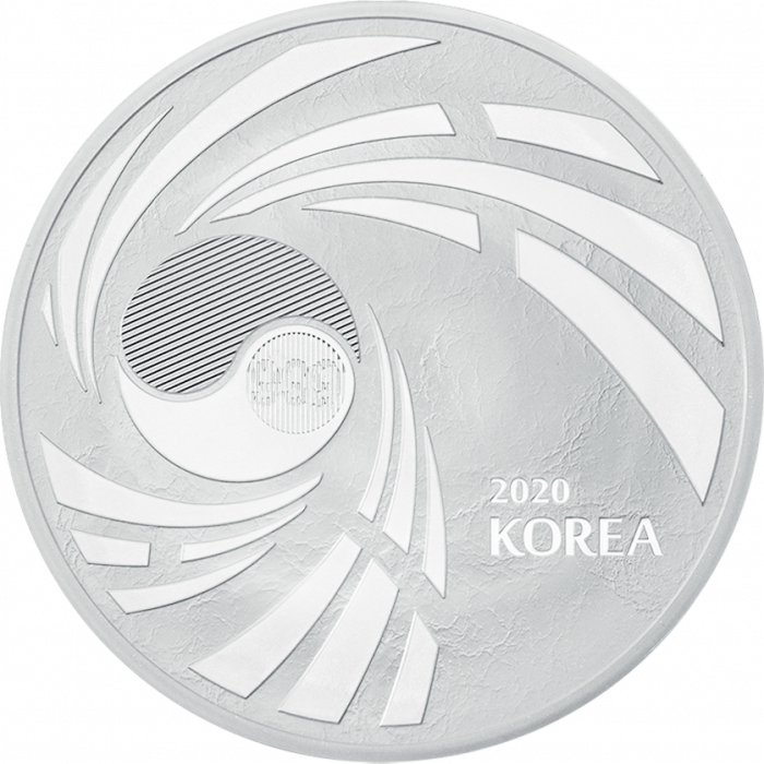 2020 South Korea Taekwondo 1 Oz Silver - KOMSCO- Brilliant Uncirculated - CoinsTV