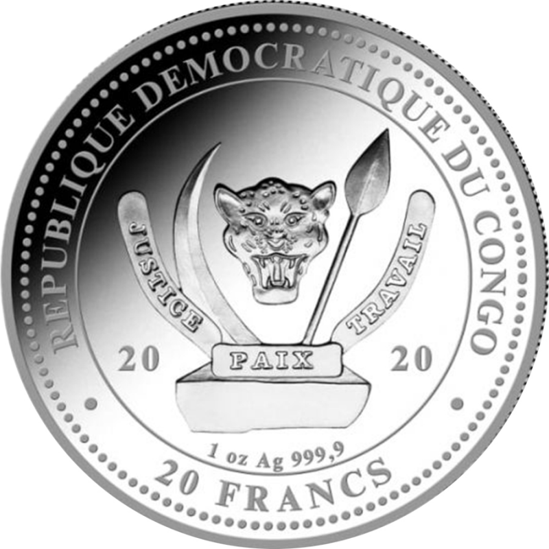 2020 Worlds Wildlife The Whale 1 Oz Silver - Geiger Mint - Business Strike - CoinsTV