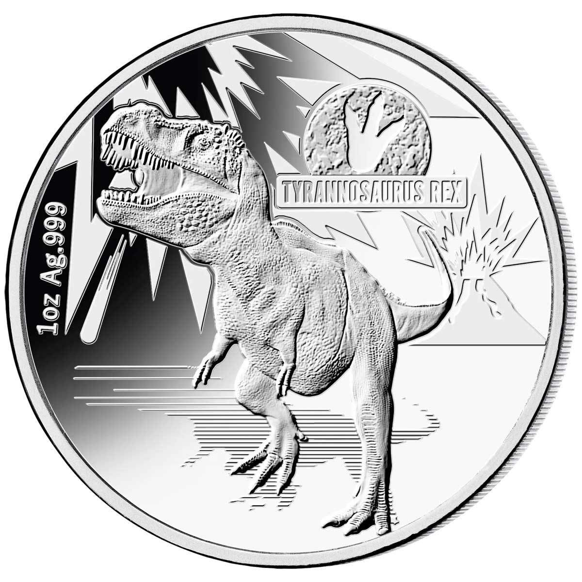 2021 Age of Dinosaurs 1 Oz Silver Coin 3 pc Proof Set - CoinsTV