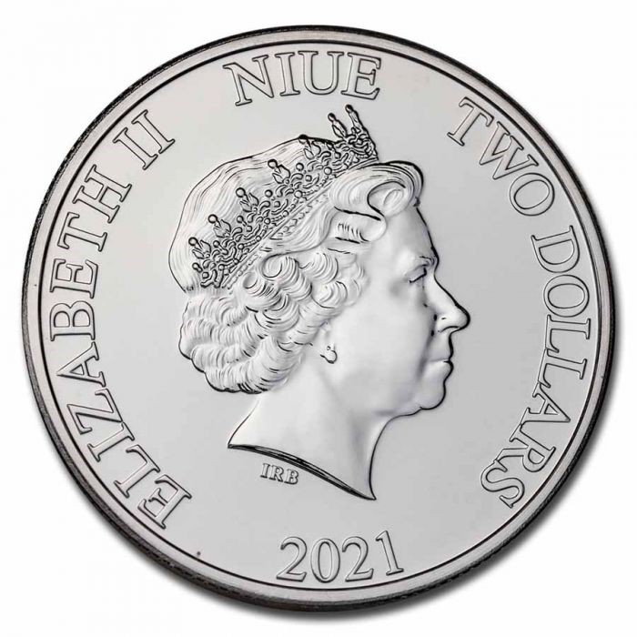 2021 Niue Lion King - Hakuna Matata - 1 oz 9999 BU silver coin - CoinsTV
