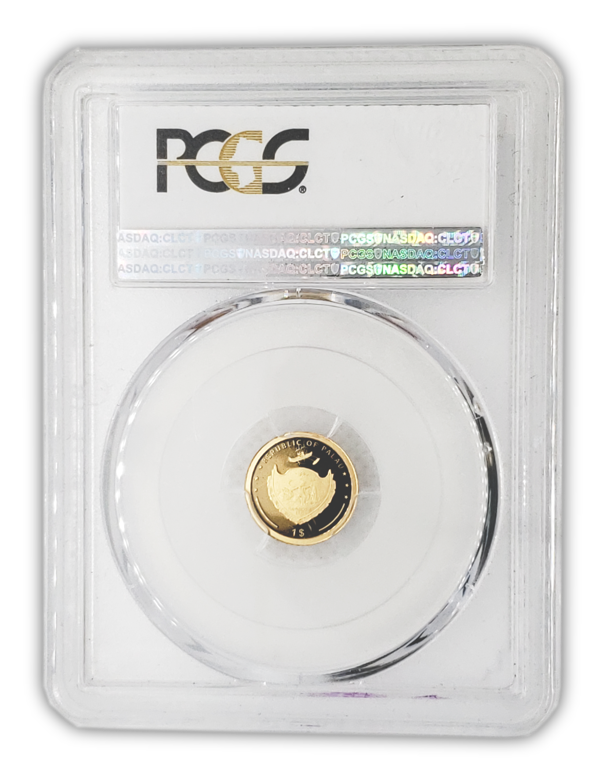 2018 Palau Good Luck 1g Gold Real Four Leaf Clover - PCGS PR70 FDOI - CoinsTV