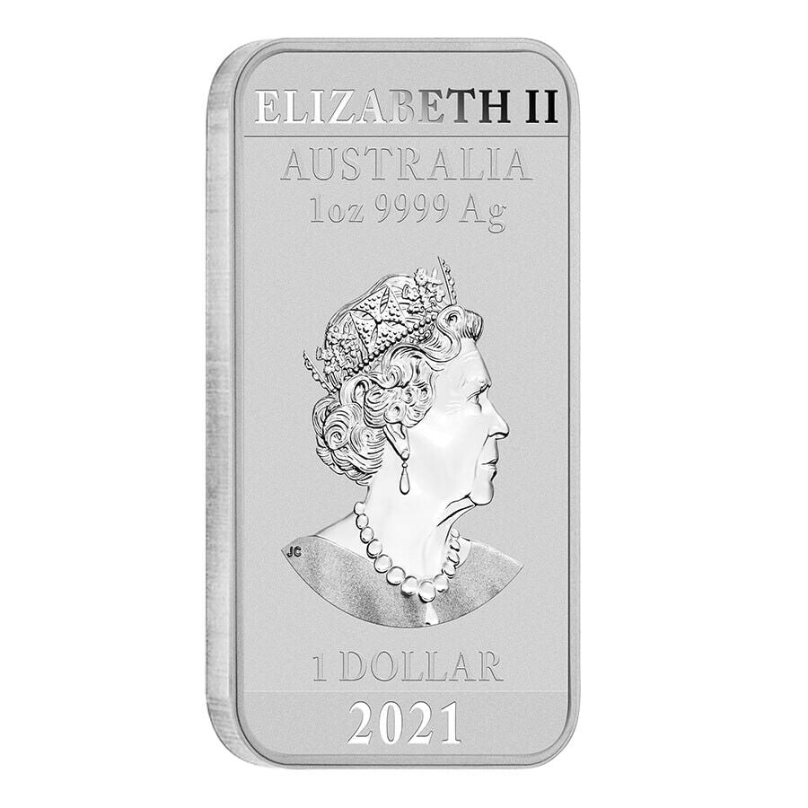 2021 Dragon 1 Oz Silver Bar - Perth Mint - CoinsTV