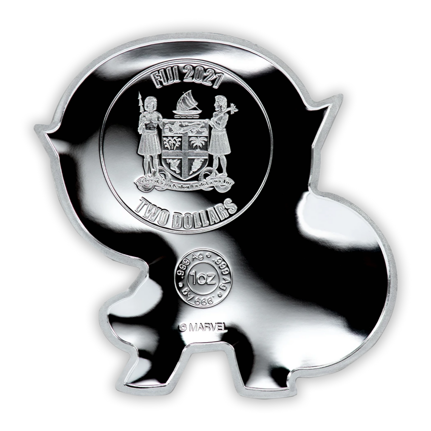 2021 Captain American Mini Hero - Reserve Bank of Fiji - 1 oz Silver Coin