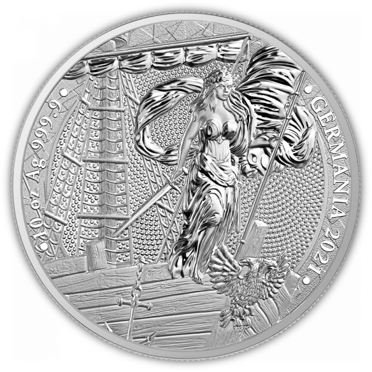 2021 Germania 10 Oz Silver - Germania Mint - Brilliant Uncirculated