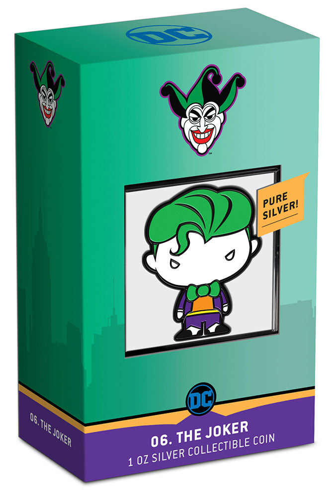 2021 Joker Chibi Collection 1 oz Silver Coin - New Zealand Mint - CoinsTV