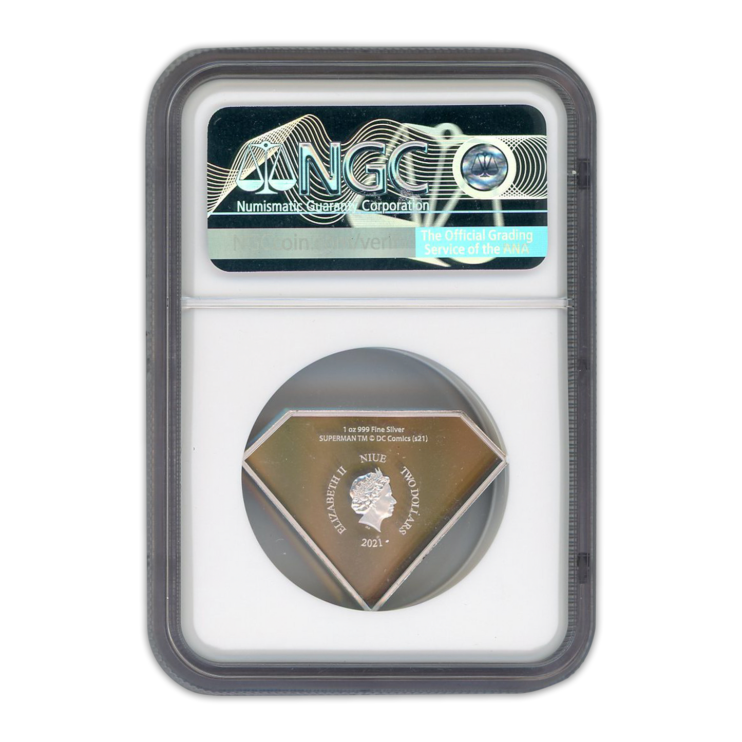2021 Dc Comics - Superman Shield - 1 Oz Silver - NGC PF70 Ultra Cameo First Release - CoinsTV