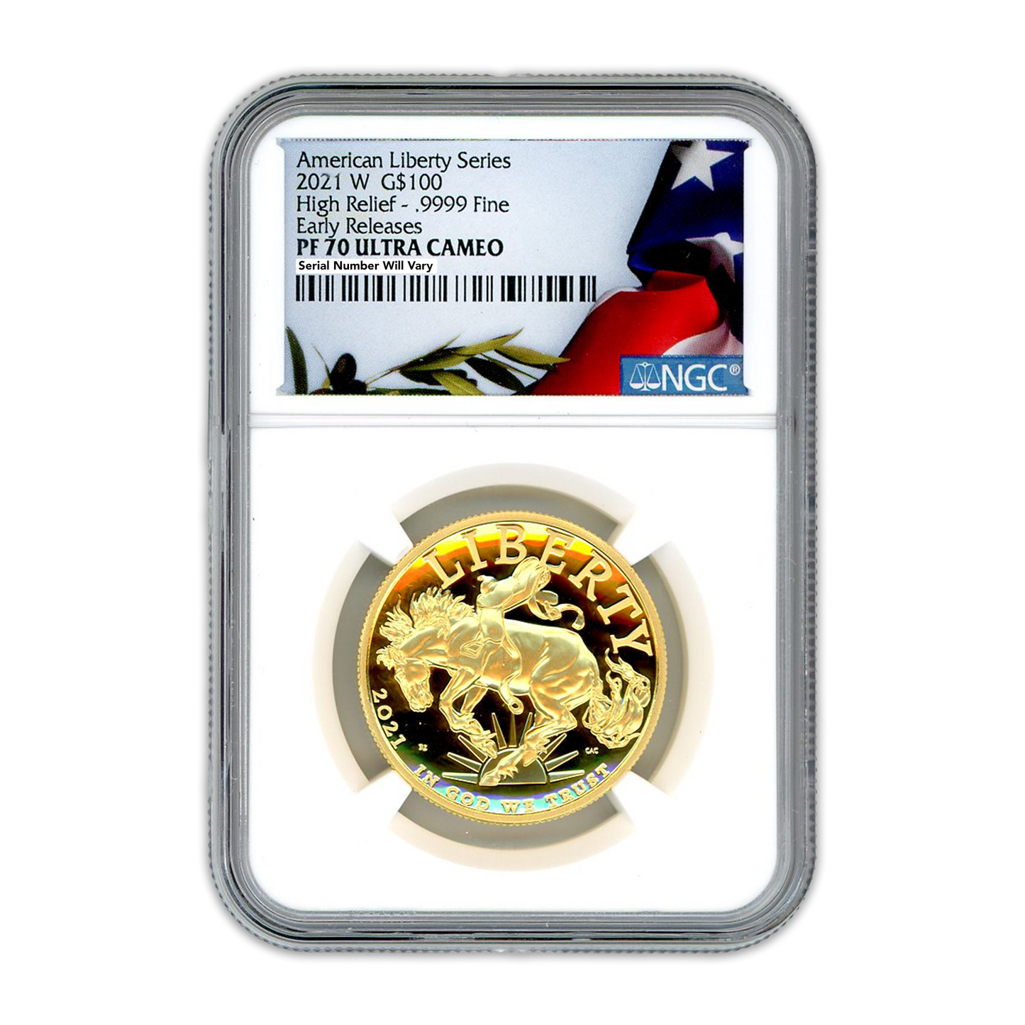 2021 $100 American Liberty Gold - NGC PF70 Ultra Cameo - CoinsTV