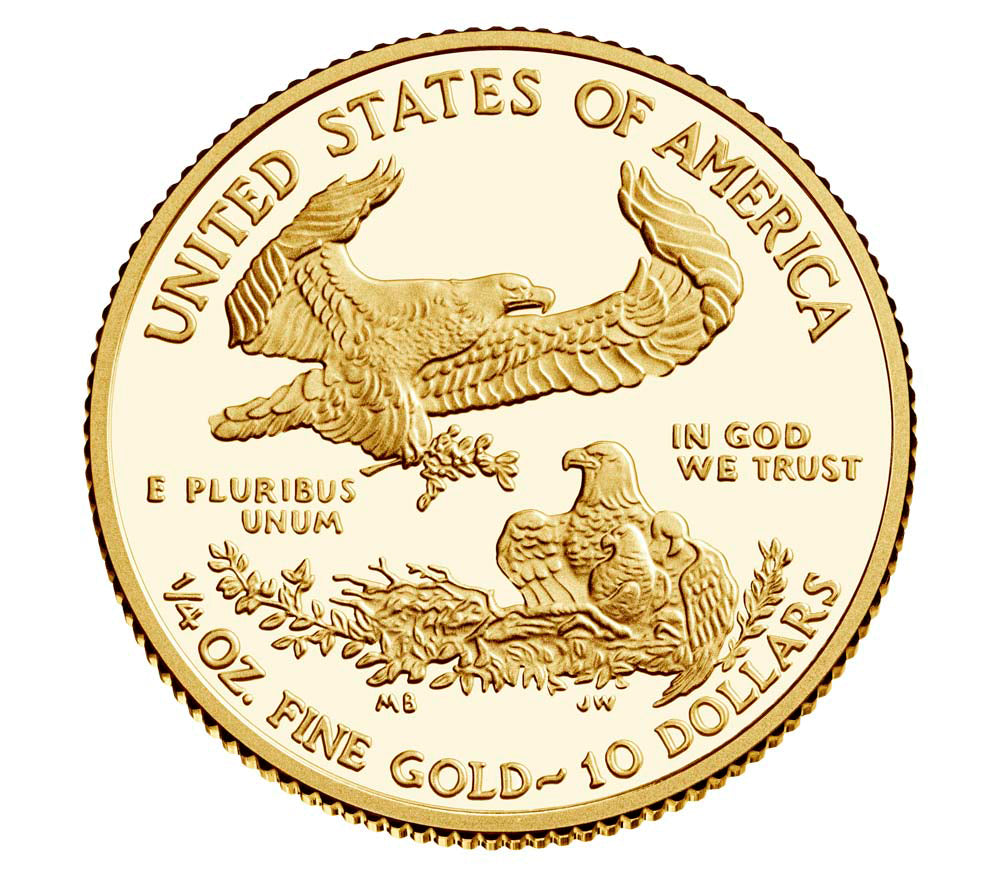 2021 $10 Gold Eagle - 1/4 oz - West Point Proof - Original Government Packaging (OGP) - CoinsTV