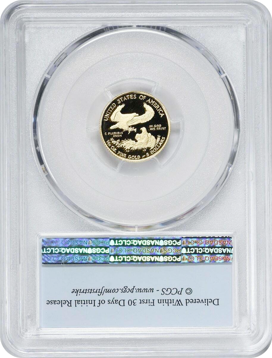 2021 $5 Gold Eagle - 1/10th oz - West Point Proof - PCGS PR70 First Strike - CoinsTV