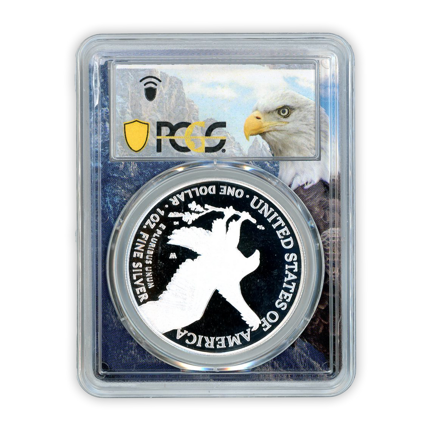 2022-W Silver Eagle Bald Eagle - 1st Day of Issue - PCGS PR70DCAM - CoinsTV
