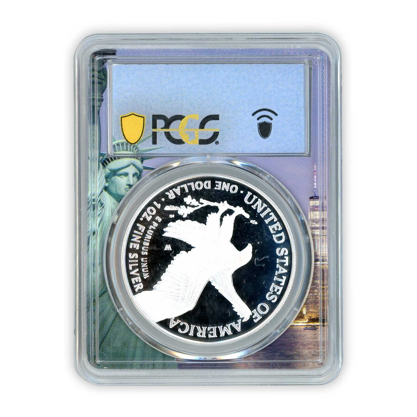 2022-W Silver Eagle Statue of Liberty - 1st Day of Issue - PCGS PR70DCAM - CoinsTV