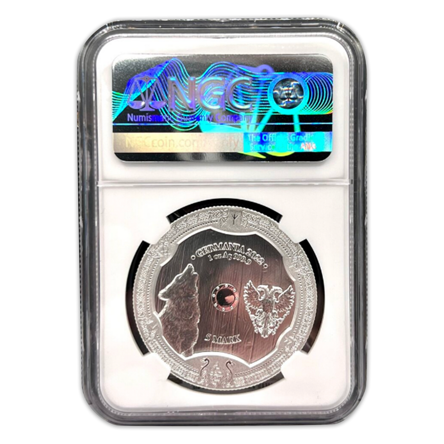 2022 Germania S5M Valkyries Hildegard - Private Issue - 1 oz Silver Coin NGC MS70 - CoinsTV