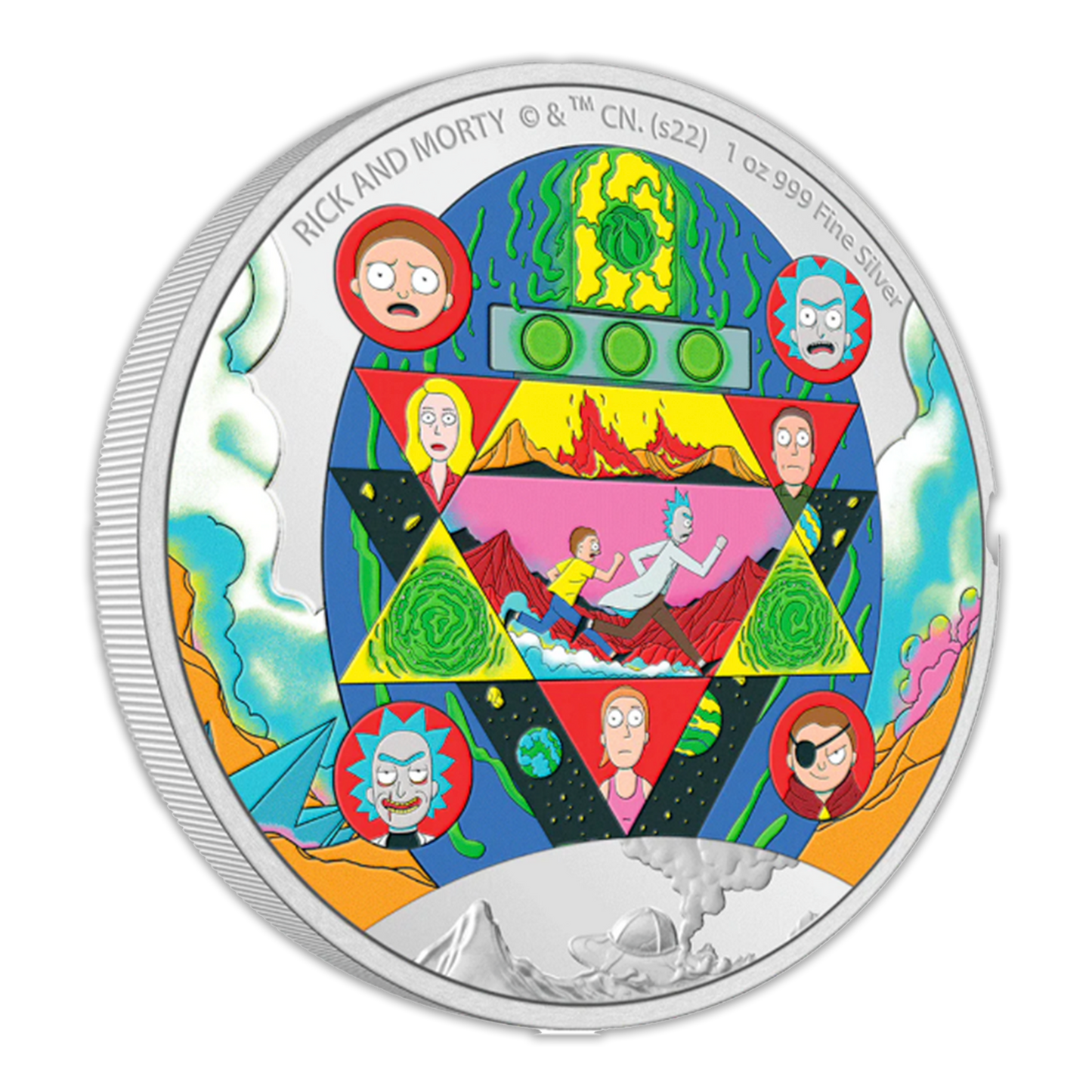 2022 Niue Rick and Morty - 1oz Silver Coin - CoinsTV