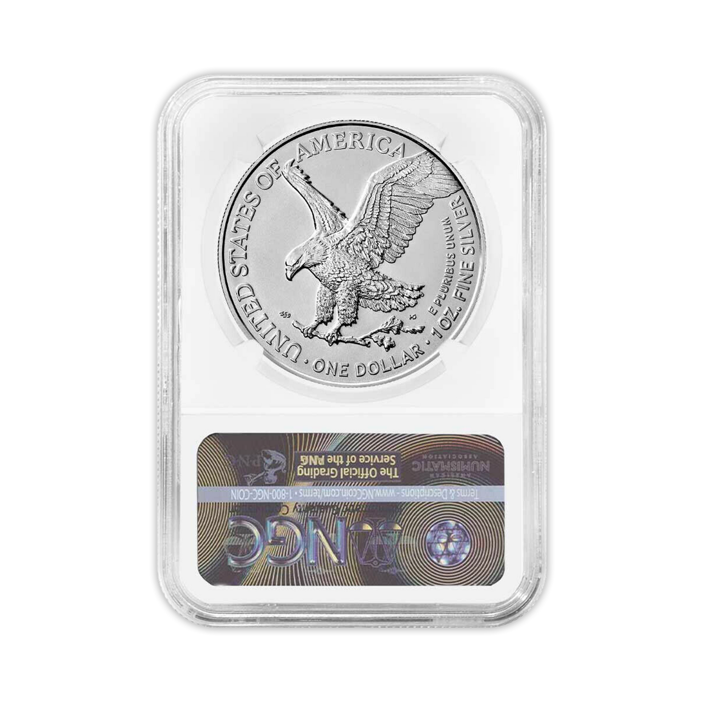 2022 Silver Eagle - Business Strike - Type 2 - NGC MS70 FDOI First Day of Issue Walking Liberty Label - CoinsTV