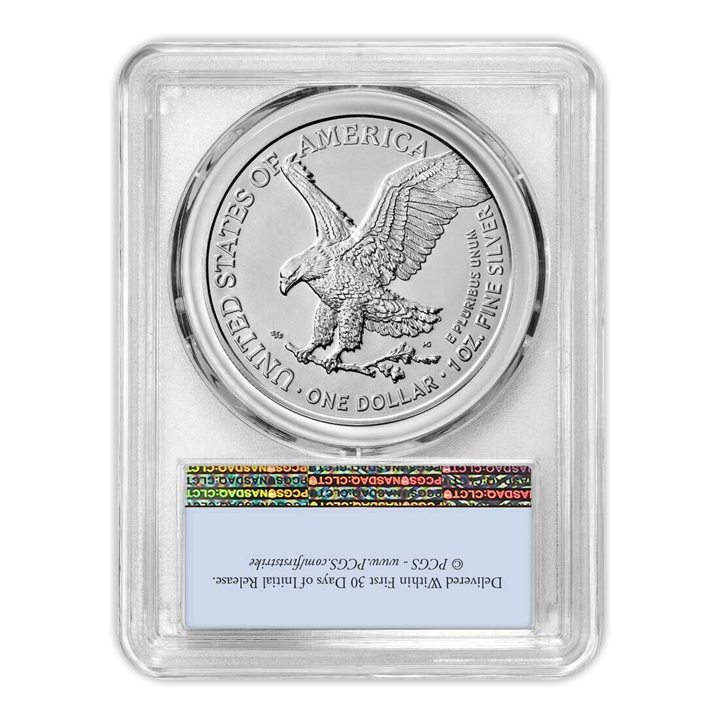 2022 Silver Eagle - PCGS MS70 FS First Strike Flag Label - CoinsTV