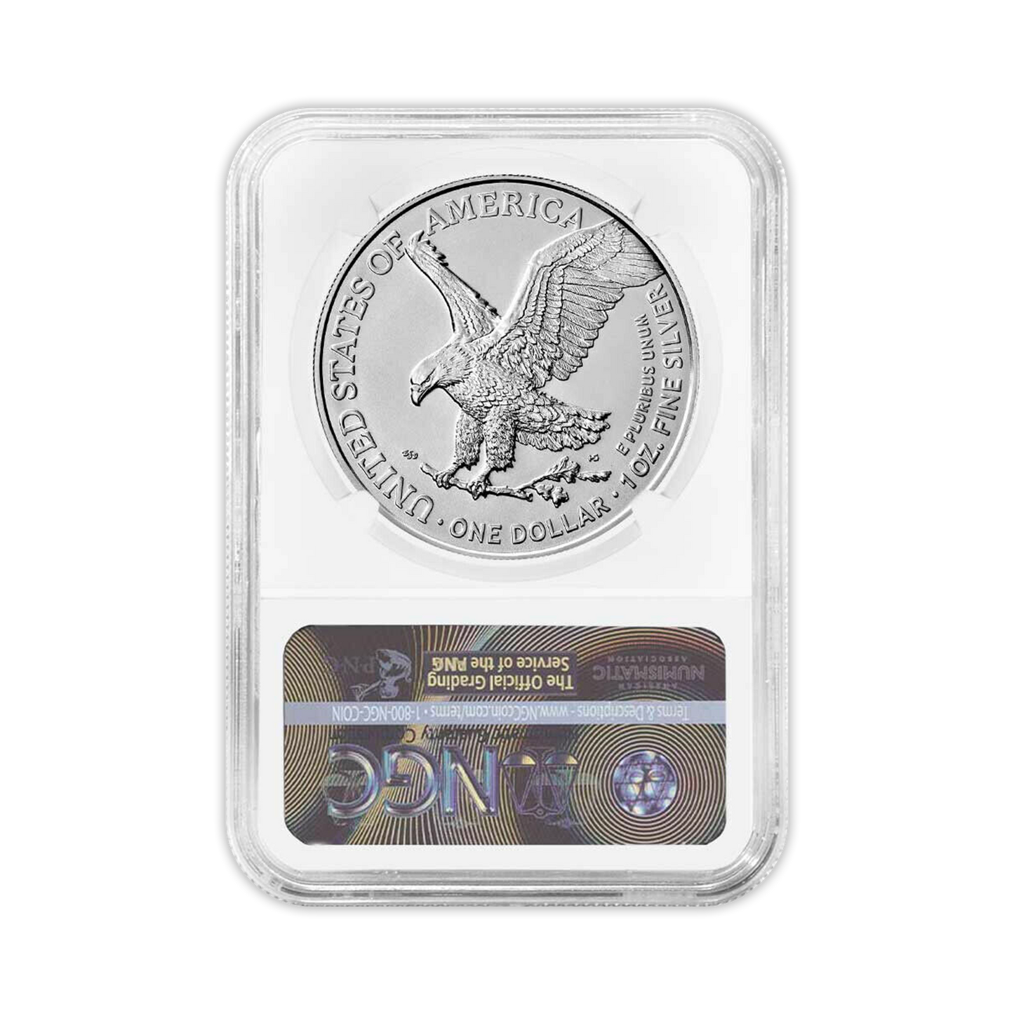 2022 Silver Eagle - Business Strike - Type 2 - NGC MS70 Brown Label - CoinsTV