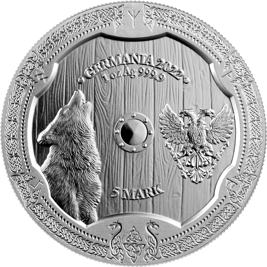 2022 1 oz Valkyries Hildegard Silver Germania Mint