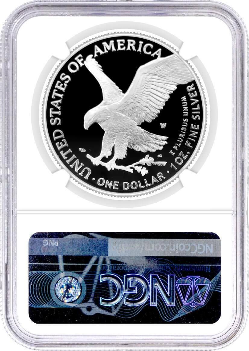 2022 Silver Eagle Proof - NGC PF70 AR Advanced Release - Gaudioso Signature Label - CoinsTV
