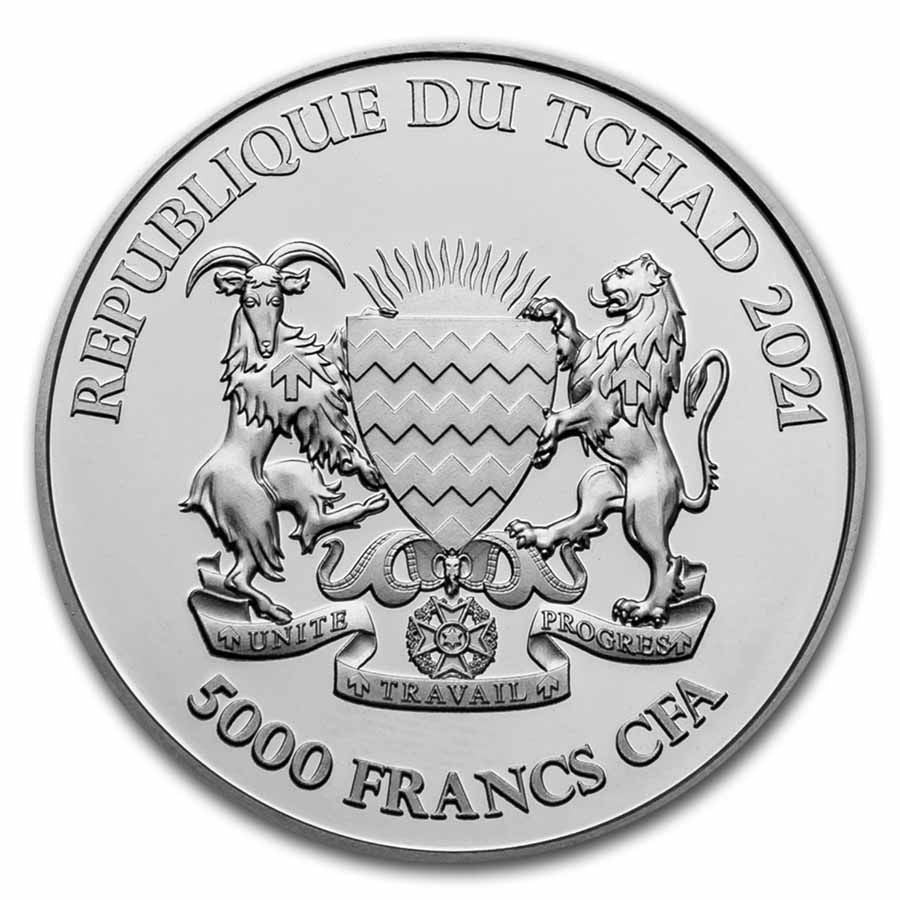 2021 Republic of Tchad - Mandala Warthog - 1 Oz Silver - CoinsTV