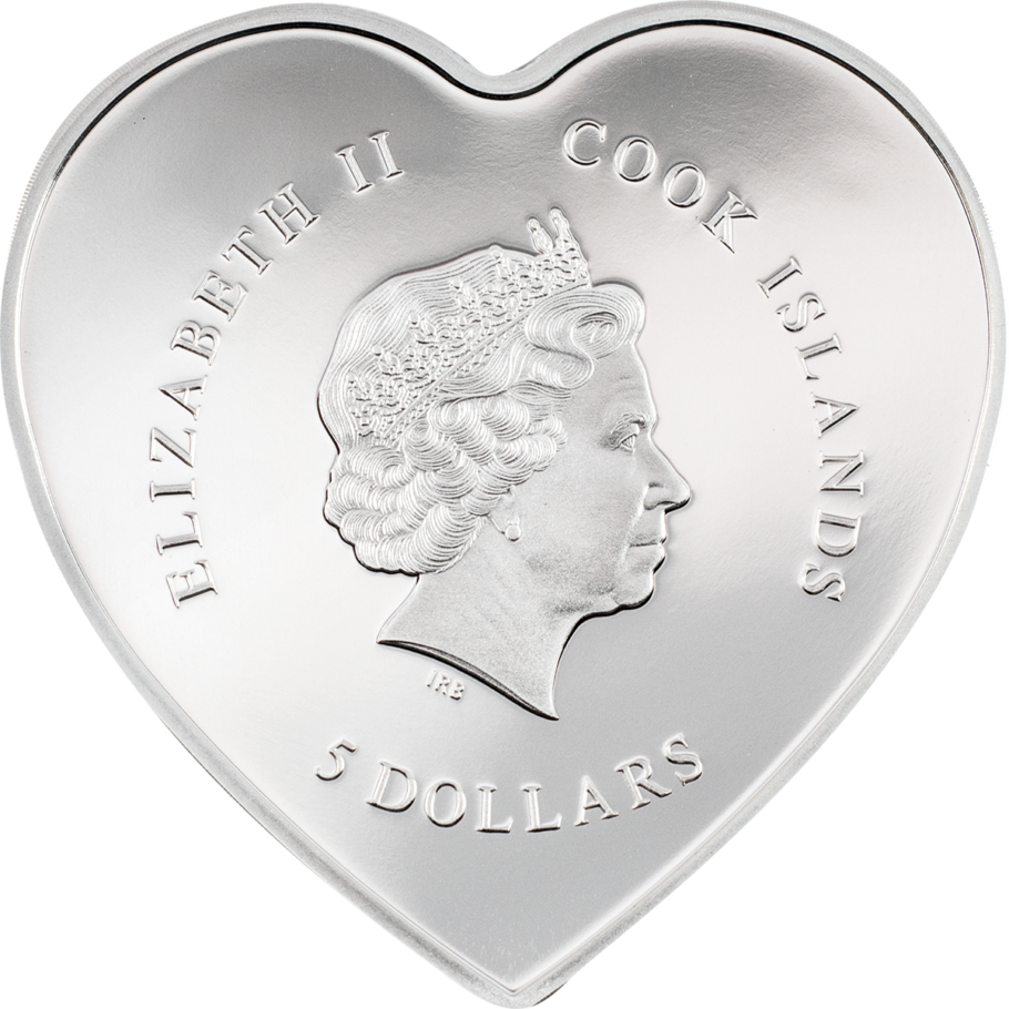 2022 Cook Islands Brilliant Love - 20gram .999 Silver Proof Coin - CoinsTV
