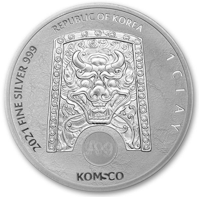 2021 South Korea ZI: SIN Taurus - 1 oz Silver BU - CoinsTV