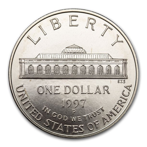 1997 Botanical Garden Silver Commem BU - CoinsTV