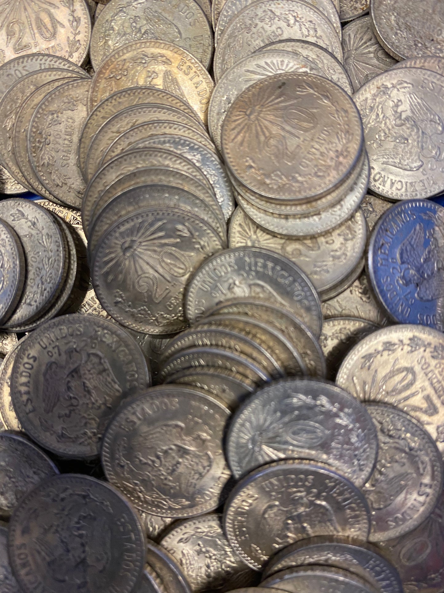 Mexican Twenty Centavos Cap & Rays - .720 Silver - Slider Quality - CoinsTV
