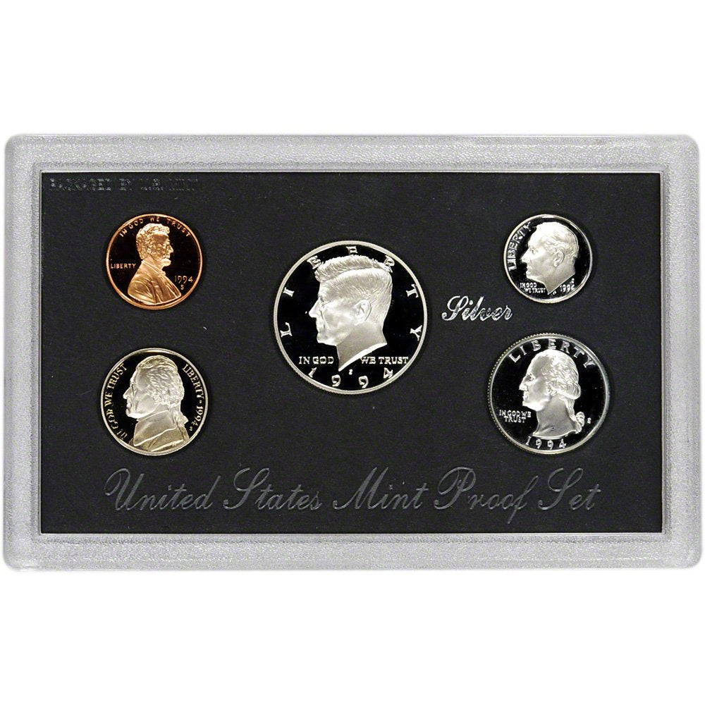 1994 Silver Proof Set - 5 Coins - CoinsTV