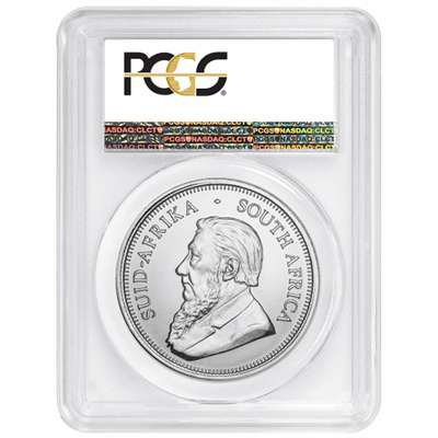 2019 Krugerrand 1 oz Silver- South African Mint - PCGS MS70 First Strike - CoinsTV