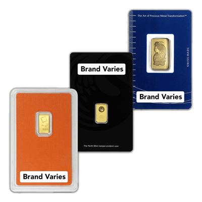 Gold Bar - 2.5 grams - .9999 Pure Gold - CoinsTV